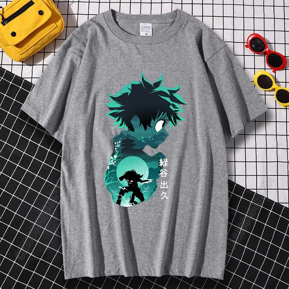 Breathable Loose Mens Tee Shirt Large Size Tshirts Japanese Anime My Hero Academia Printing Clothing 100% Cotton T-Shirts Men's
Breathable Loose Mens Tee Shirt Large Size Tshirts Japanese Anime My Hero Academia Printing Clothing 100% Cotton T-Shirts Men's