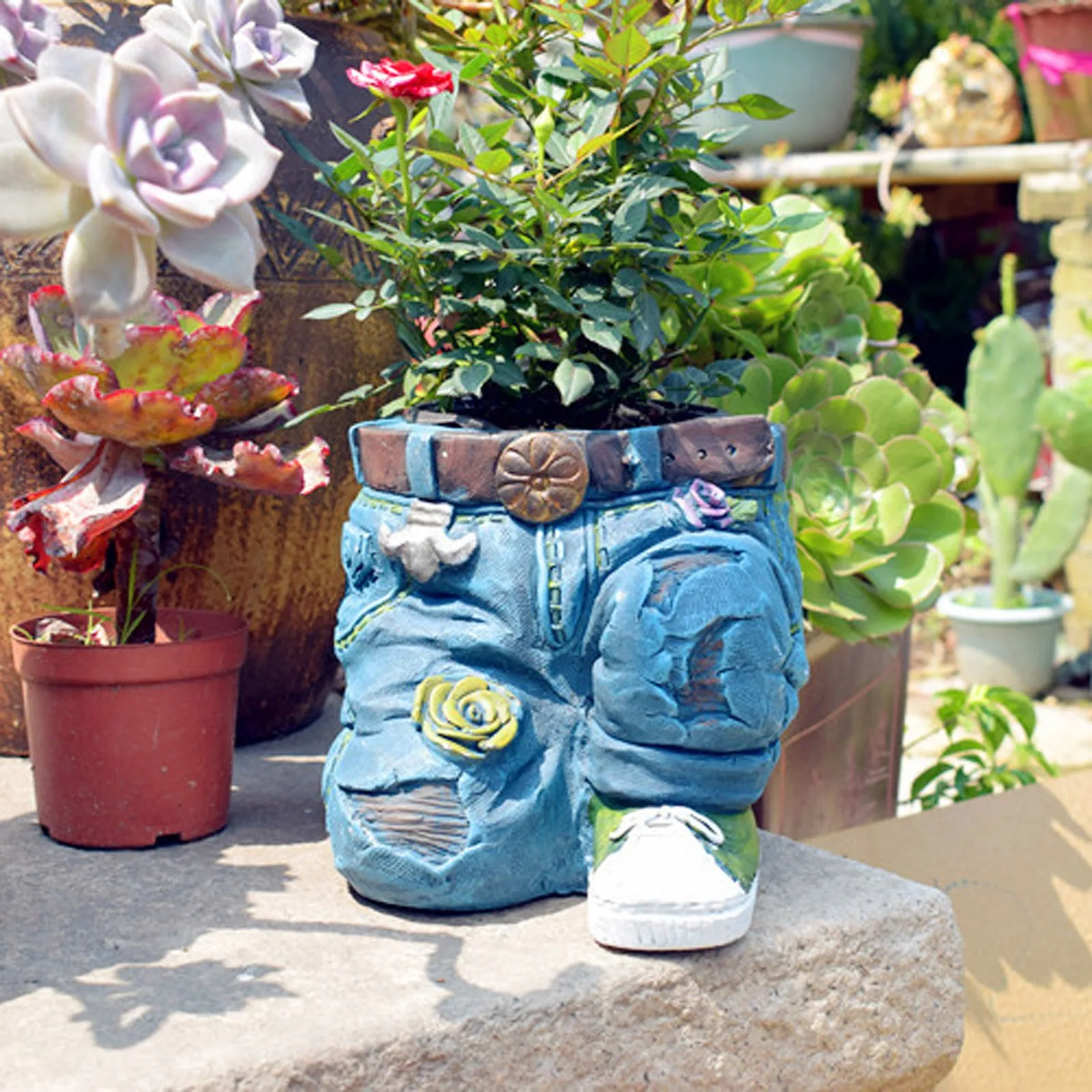 Creative Flower Pot Pastoral Resin Denim Pants Ornaments Decoration Crafts Old Garden Balcony Figurines Outdoor Accessories Art
Creative Flower Pot Pastoral Resin Denim Pants Ornaments Decoration Crafts Old Garden Balcony Figurines Outdoor Accessories Art