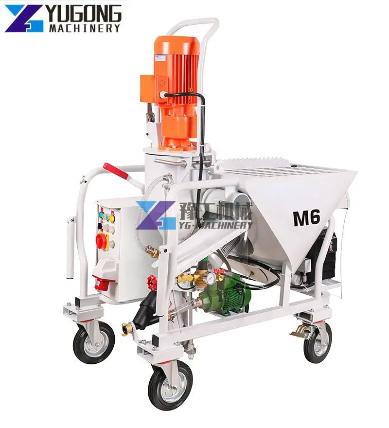 YG M6 Cement Plaster Spraying Machine Putty Mortar Paint Plaster Sprayer Spraying Plaster Cement Plastering Spray Gunite Machine 
YG M6 Cement Plaster Spraying Machine Putty Mortar Paint Plaster Sprayer Spraying Plaster Cement Plastering Spray Gunite Machine