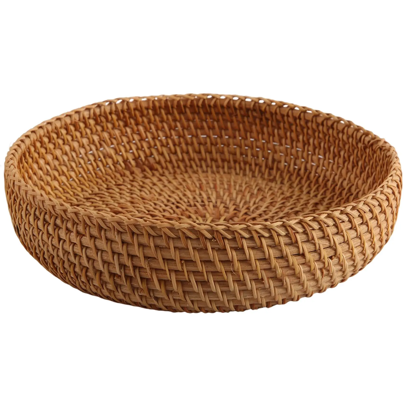 Handmade Autumn Rattan Weaving Round Storage Basket Fruit Dish Rattan Bread Basket for Kitchen Food Picnic Bread Sundry Mini
Handmade Autumn Rattan Weaving Round Storage Basket Fruit Dish Rattan Bread Basket for Kitchen Food Picnic Bread Sundry Mini