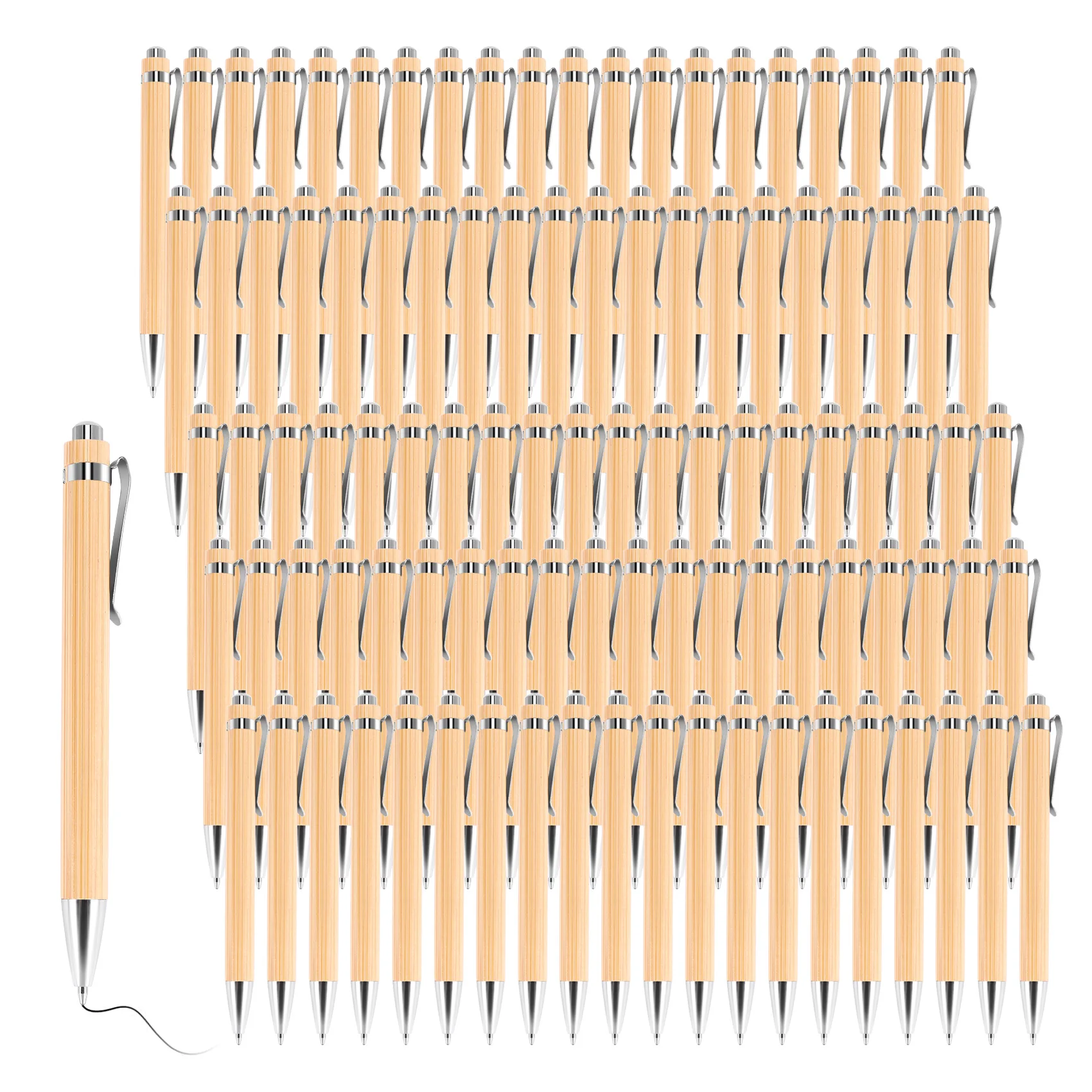 100 Pcs/Lot Bamboo Ballpoint Pen Stylus Contact Pen Office & School Supplies Pens & Writing Supplies Gifts-Black Ink
100 Pcs/Lot Bamboo Ballpoint Pen Stylus Contact Pen Office & School Supplies Pens & Writing Supplies Gifts-Black Ink