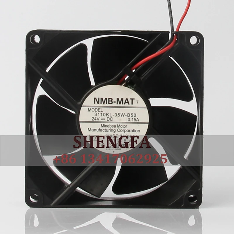 

NMB 3110KL-05W-B50 Case Cooling Fan DC24V 0.15A EC AC 80X80X25MM 8CM 8025 Ball Converter Axial Flow Centrifugal Ventilation