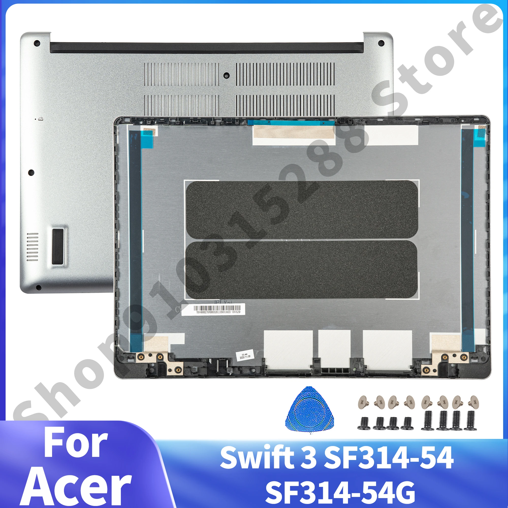 New Laptop Parts For Acer Swift 3 SF314-54 SF314-54G LCD Back Cover Rear LID Top Cases Bottom Case Replacement Silver/Gray Screw
New Laptop Parts For Acer Swift 3 SF314-54 SF314-54G LCD Back Cover Rear LID Top Cases Bottom Case Replacement Silver/Gray Screw