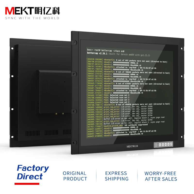MEKT Cabinet Rackmount 19 Inch Industrial Capacitive Touchscreen Computer LCD Monitor Outdoor 1000cd Server Terminal HD Display
MEKT Cabinet Rackmount 19 Inch Industrial Capacitive Touchscreen Computer LCD Monitor Outdoor 1000cd Server Terminal HD Display