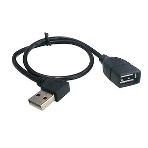 

Xiwai 40cm 480M 90 Degree Right Angled USB 2.0 A Type Male Female Extension Cable