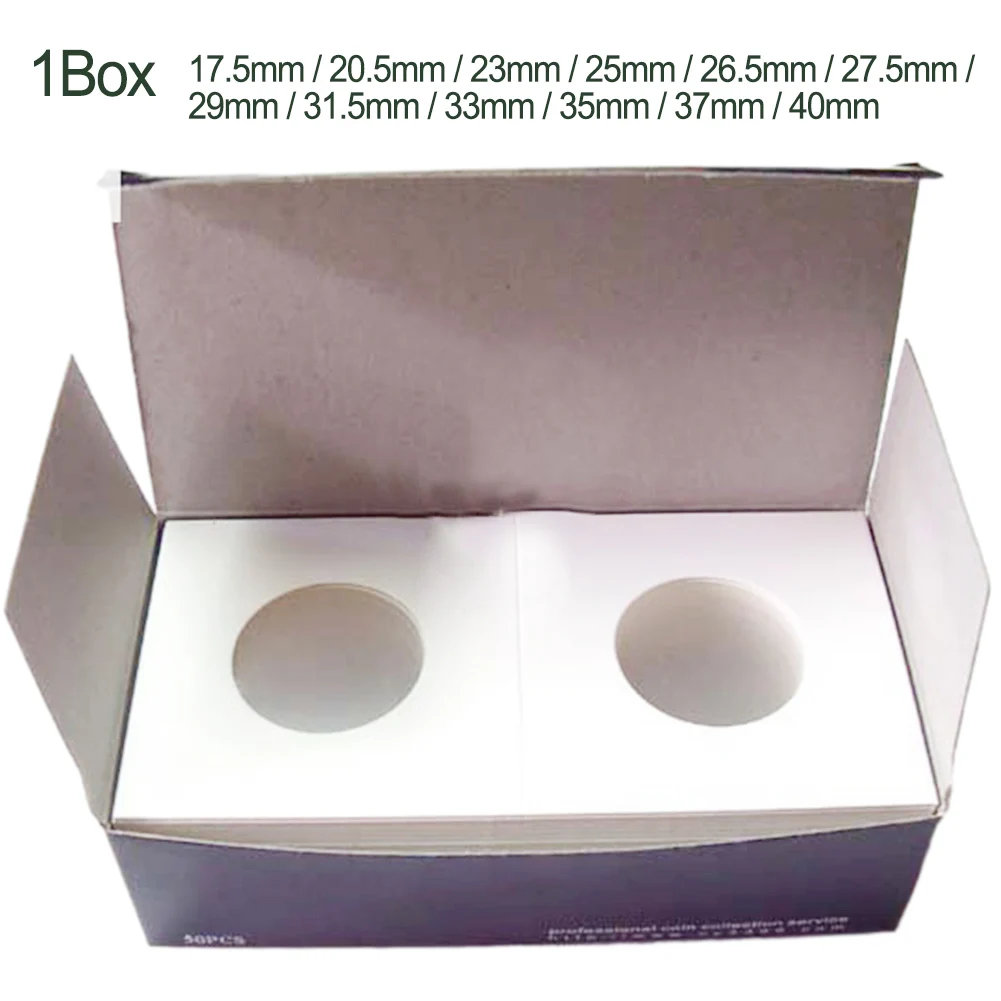 12 Specifications Square Cardboard Case Coin Album Collection Clip Flip Coin Holders Stamp Holder Cover Coin Supplies Storage
12 Specifications Square Cardboard Case Coin Album Collection Clip Flip Coin Holders Stamp Holder Cover Coin Supplies Storage