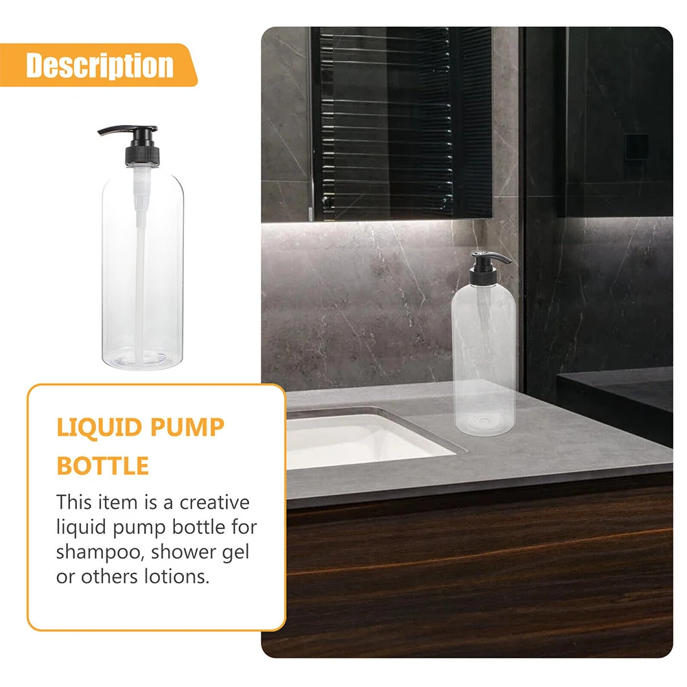 Bathroom Bottles Soap Dispenser Shower Storage Transparent 500ml Container Cream Gel Holder Lotion Lightweight
Bathroom Bottles Soap Dispenser Shower Storage Transparent 500ml Container Cream Gel Holder Lotion Lightweight
