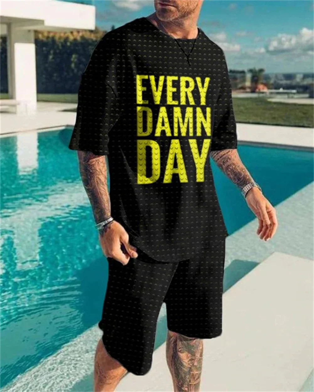 Men's Summer New Fashion Casual T-shirt Short Sleeve 3D Printing Personality Street Jogging Men's Oversized Size Two-piece Set
Men's Summer New Fashion Casual T-shirt Short Sleeve 3D Printing Personality Street Jogging Men's Oversized Size Two-piece Set