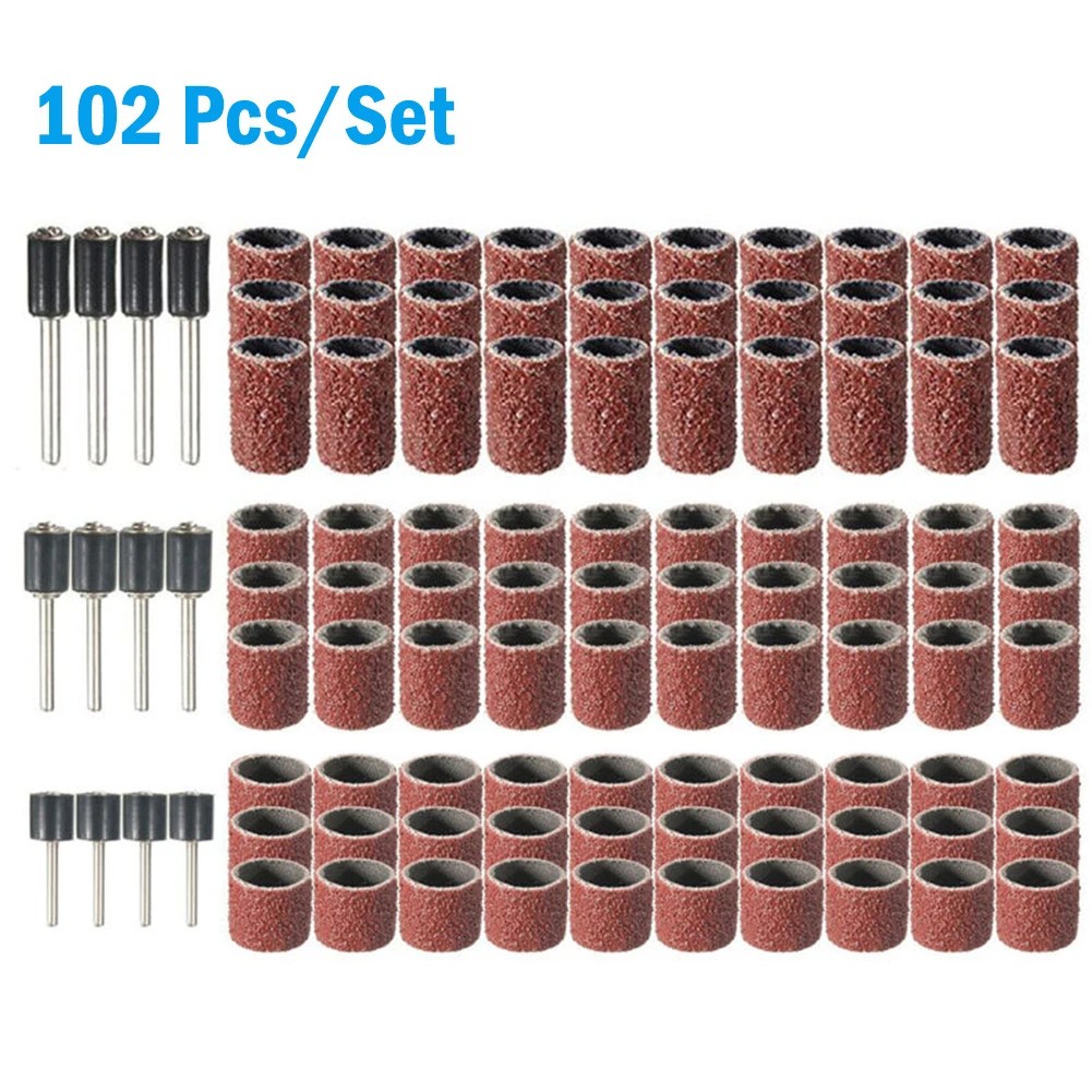 90pcs 80 Grit Sanding Drums Kit Sanding Band Sleeves 1/2 3/8 1/4 Inch Sand Mandrels For Rotary Tool Accessories Abrasive Tools
90pcs 80 Grit Sanding Drums Kit Sanding Band Sleeves 1/2 3/8 1/4 Inch Sand Mandrels For Rotary Tool Accessories Abrasive Tools