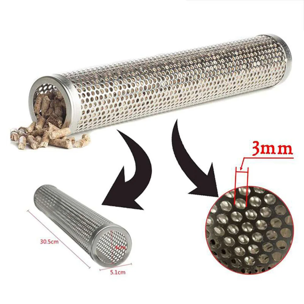 Smoker Box 12in Stainless Steel BBQ Grill Smoker Box Tube For Wood Pellet Pipe Smoking Meat Anti-rust Heat-resistant
Smoker Box 12in Stainless Steel BBQ Grill Smoker Box Tube For Wood Pellet Pipe Smoking Meat Anti-rust Heat-resistant