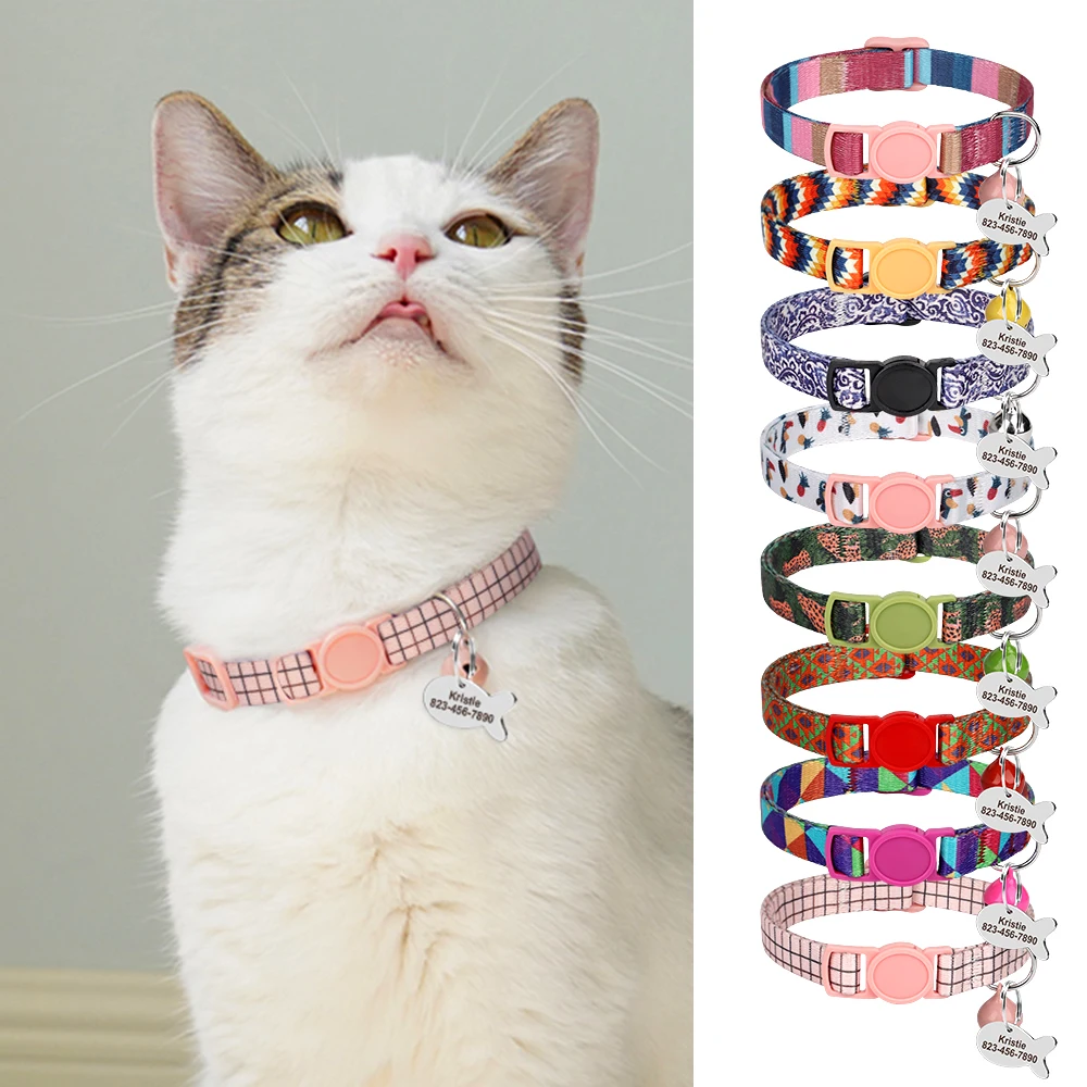 Personalized Small Dog Cat Collar With Bell Fish Tag Accessories Cute Custom Pet Kitten Puppy Necklace Engrave ID Name Collars
Personalized Small Dog Cat Collar With Bell Fish Tag Accessories Cute Custom Pet Kitten Puppy Necklace Engrave ID Name Collars