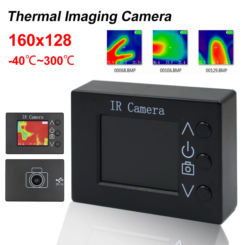Thermal Imaging Camera 160x128 Resolution 1.8" TFT Infrared Camera with Photo Taking 8Hz Refresh Rate -40~300℃ Temperature Range
Thermal Imaging Camera 160x128 Resolution 1.8" TFT Infrared Camera with Photo Taking 8Hz Refresh Rate -40~300℃ Temperature Range