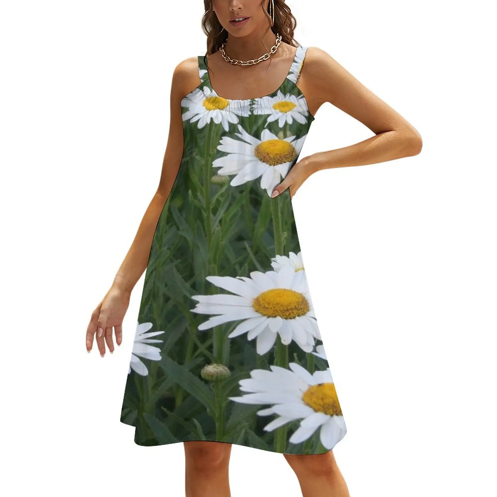 Shasta Daisy Floral Landscape Beach Sling Skirt dresses with long sleeves Prom gown
Shasta Daisy Floral Landscape Beach Sling Skirt dresses with long sleeves Prom gown