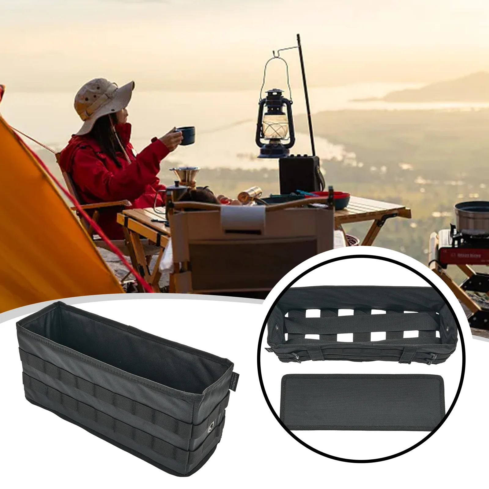 1x Foldable Side Hanging Bag Bedside Storage Organizer For Camping Folding Table Outdoor Hiking Picnic Accessories
1x Foldable Side Hanging Bag Bedside Storage Organizer For Camping Folding Table Outdoor Hiking Picnic Accessories