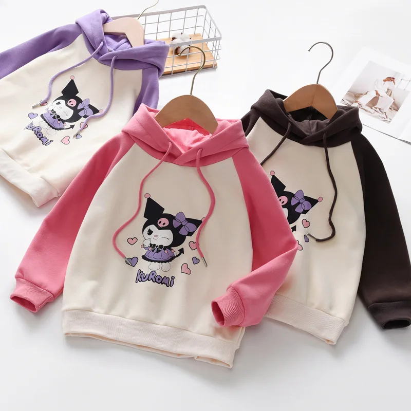 Kuromi Kawaii Sanrio Kids Fleece Hooded Sweatshirt Animation New Autumn and Winter Casual Versatile Girls' Tops Children's Gifts
Kuromi Kawaii Sanrio Kids Fleece Hooded Sweatshirt Animation New Autumn and Winter Casual Versatile Girls' Tops Children's Gifts