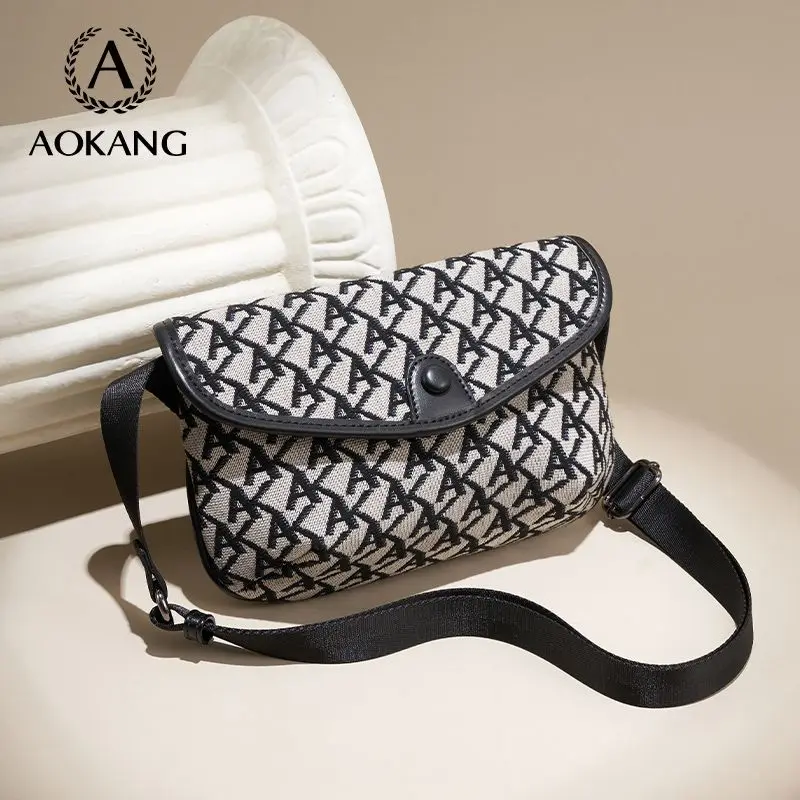 

Aokang Mochilas de luxo para mulheres, Designer Crossbody Bags, Bolsas de ombro, Bolsa Feminina, Travel Tote, Clutch, 24x5x16cm