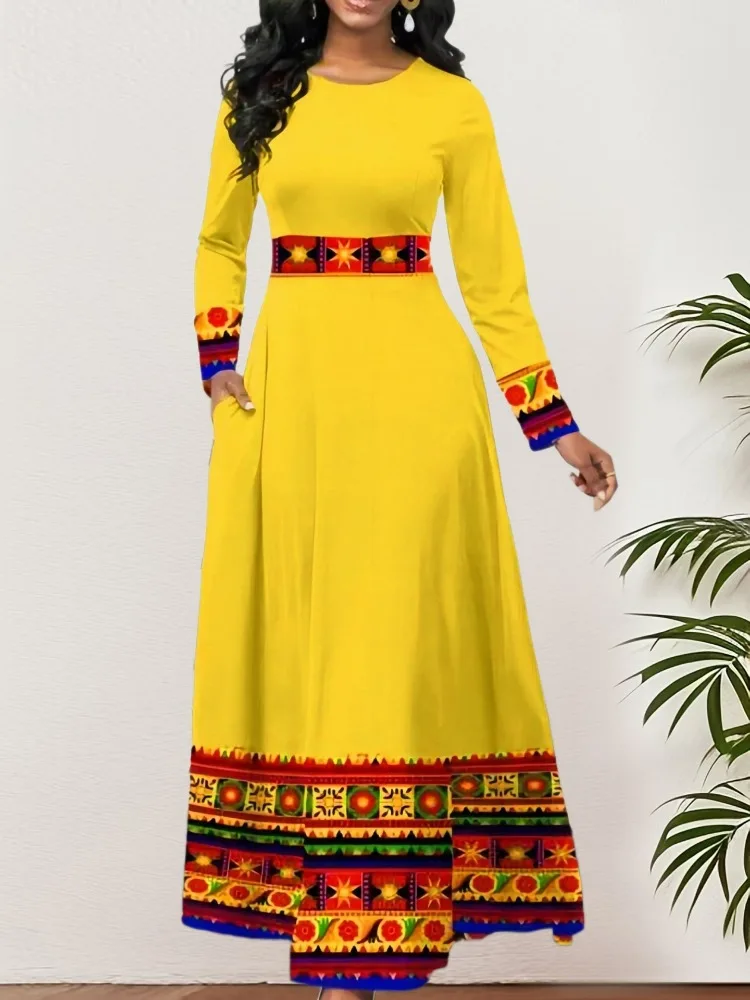 Vestidos De Mujer Oversized Maxi Dress for Tunic Women Vintage O-Neck Long Sleeve Casual Women Clothing Femme Robe High Waist
Vestidos De Mujer Oversized Maxi Dress for Tunic Women Vintage O-Neck Long Sleeve Casual Women Clothing Femme Robe High Waist