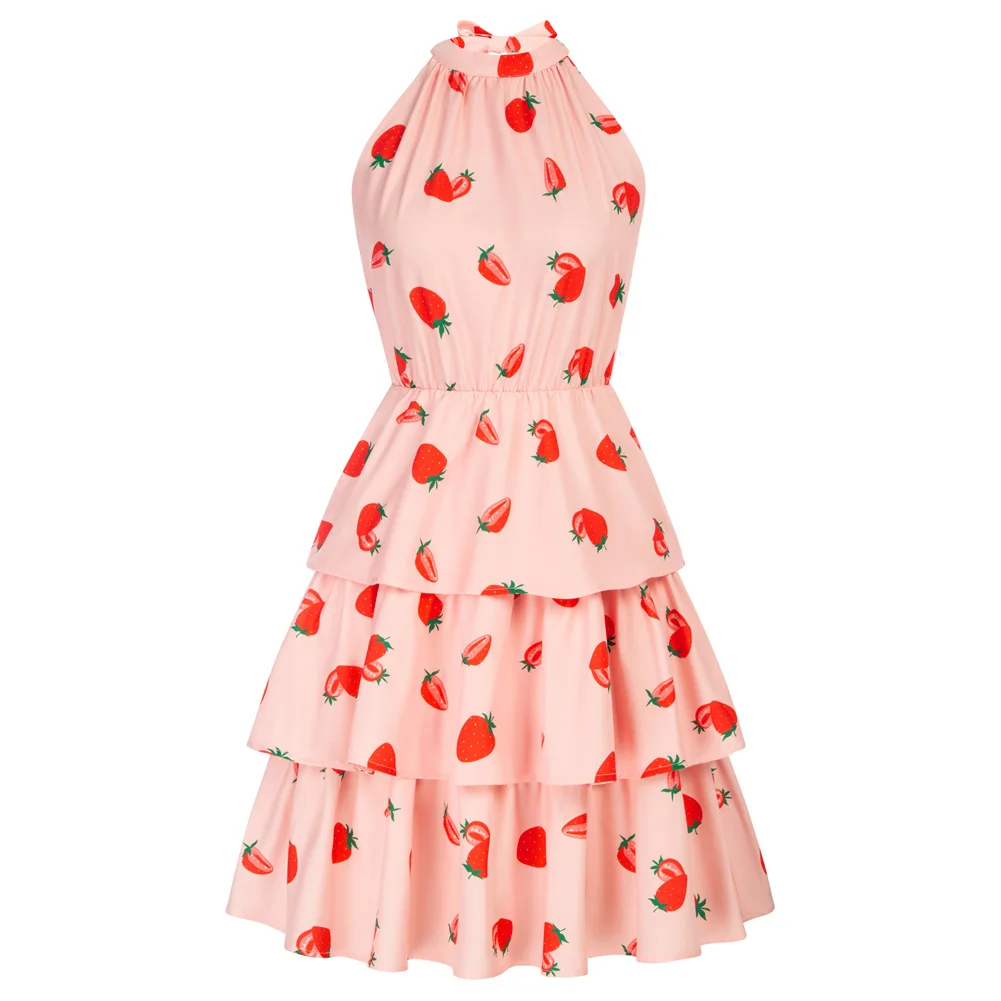 BP Women Elastic Waist Cake Dress Summer Vintage Sleeveless Halterneck 3-Layer A-Line Dress Party Vestidos A30
BP Women Elastic Waist Cake Dress Summer Vintage Sleeveless Halterneck 3-Layer A-Line Dress Party Vestidos A30
