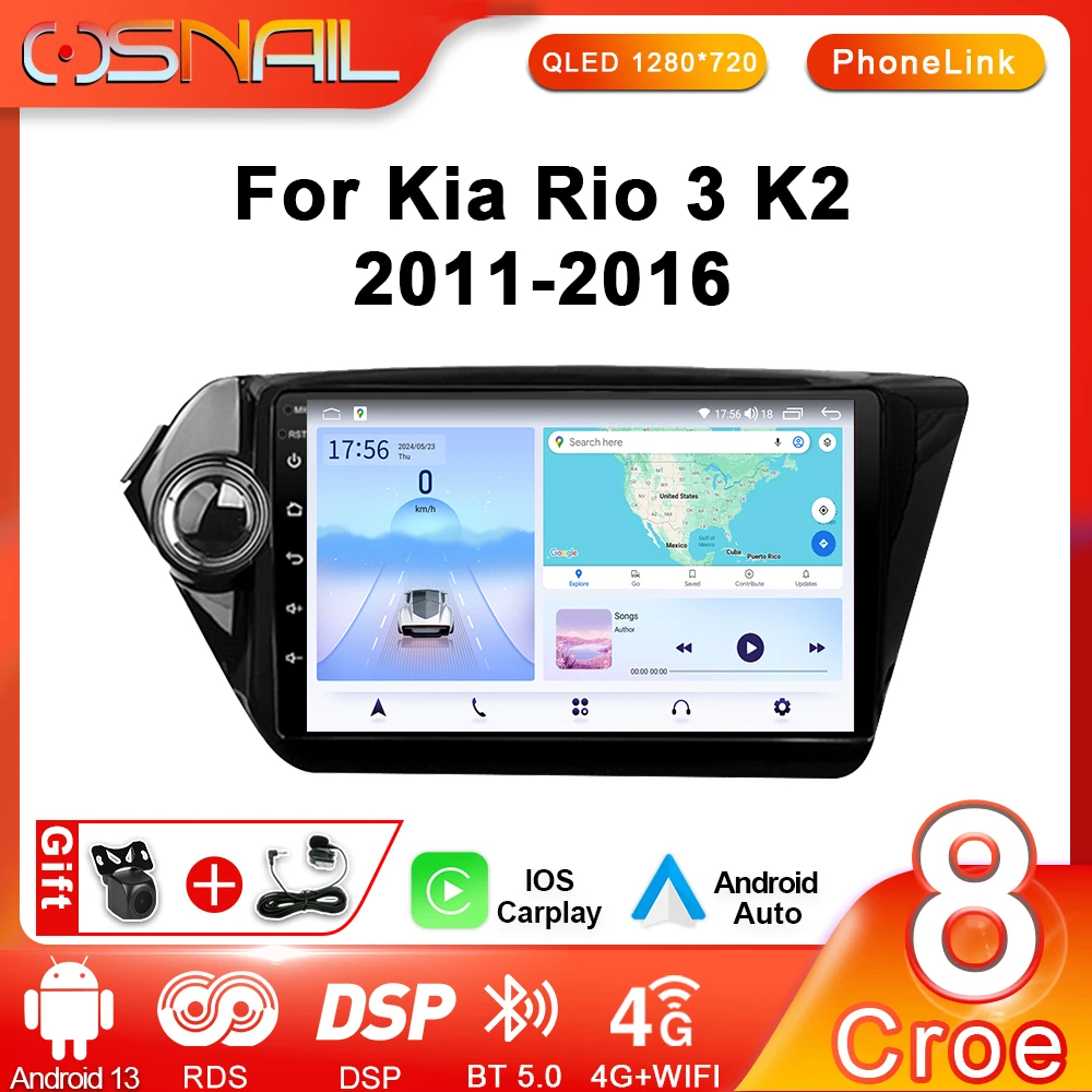 COSNAIL Car Radio Android For Kia K2 RIO 3 2011 - 2016 Auto Multimedia Video Player Navigation GPS 2 DIN Stereo Screen CarPlay
COSNAIL Car Radio Android For Kia K2 RIO 3 2011 - 2016 Auto Multimedia Video Player Navigation GPS 2 DIN Stereo Screen CarPlay
