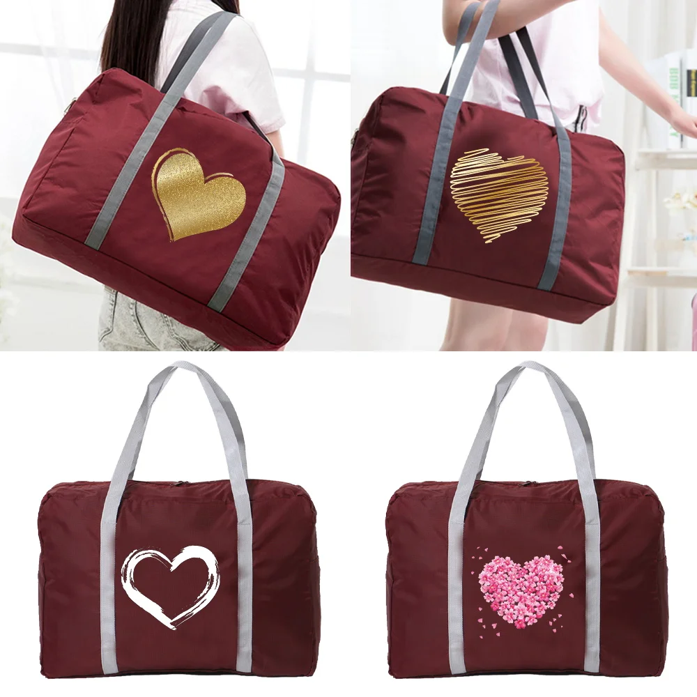 New Love Series Printed Travel Bag Unisex Foldable Handbag Organizers Large Capacity Portable Luggage Bag Waterproof Accessories
New Love Series Printed Travel Bag Unisex Foldable Handbag Organizers Large Capacity Portable Luggage Bag Waterproof Accessories