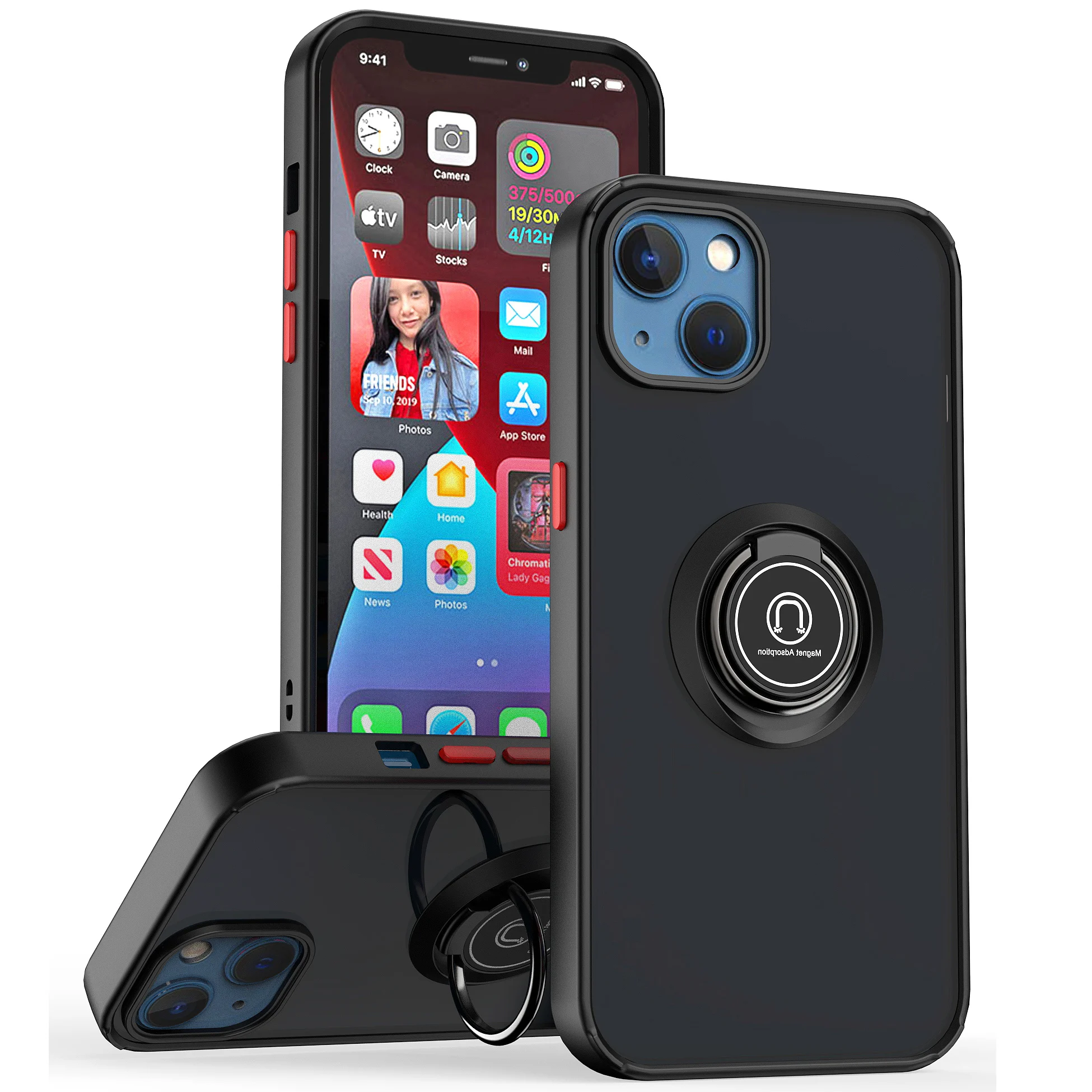 Чехол с поворотным кронштейном на 360 градусов для Apple iPhone 13, автомобильный Магнитный чехол для iPhone 13/iPhone 13 Pro Max/iPhone 11 12/iPhone XS