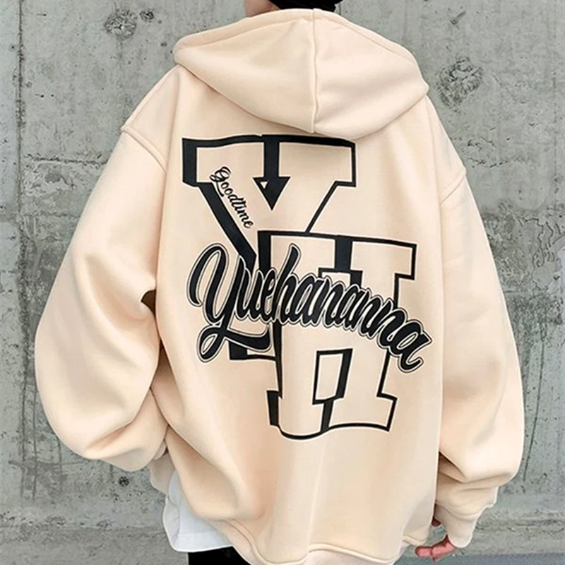 Thicken Fleece Winter Oversized Sweatshirt Men Retro Hoodie Jacket Letter Print Baggy Zipper Coat Harajuku Casual Unisex Outwear
Thicken Fleece Winter Oversized Sweatshirt Men Retro Hoodie Jacket Letter Print Baggy Zipper Coat Harajuku Casual Unisex Outwear