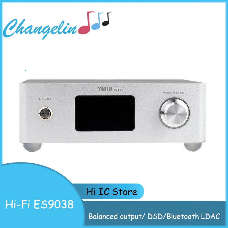 

HiFi Audio Double ES9038 DSD DAC Decoder QCC5125 Bluetooth 5.1 LDAC Coaxial Optical USB Input XLR Balanced Output