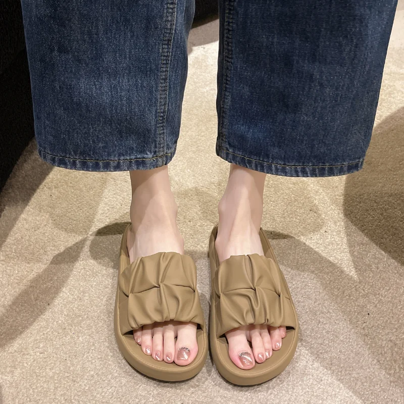 Shoes for Women 2023 Hot Sale Basic Peep Toe Women's Slippers Summer Casual Slippers Women Solid Color Flat with Shoes Female
Shoes for Women 2023 Hot Sale Basic Peep Toe Women's Slippers Summer Casual Slippers Women Solid Color Flat with Shoes Female