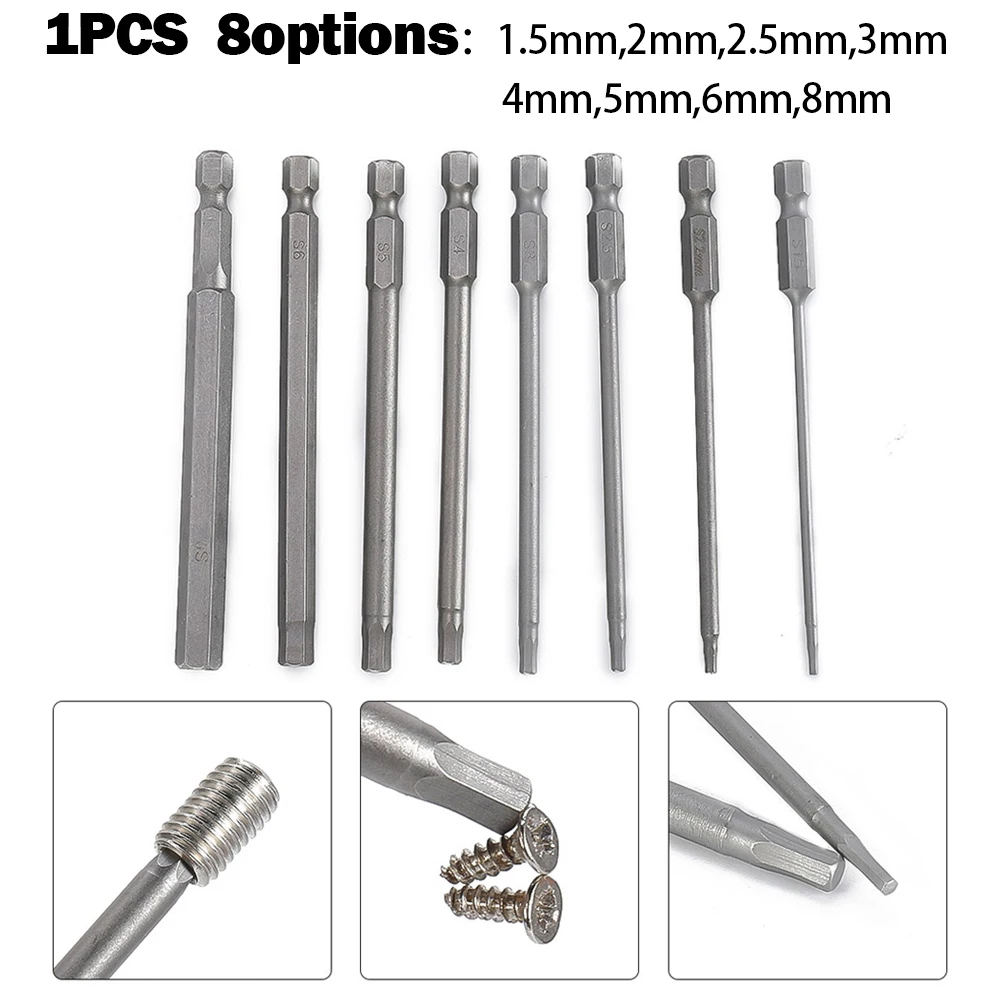 1x Drill Bit Set Hex Head Wrench Screwdriver Socket 1/4inch Shank Metric 100mm Electric Drill Superior Technology Hand Tools
1x Drill Bit Set Hex Head Wrench Screwdriver Socket 1/4inch Shank Metric 100mm Electric Drill Superior Technology Hand Tools