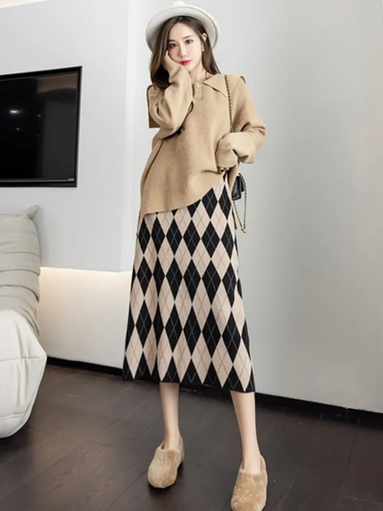 2022 New Winter Clothes Thickened Diamond Slim Knitting Split A-line Skirt Free Shipping
2022 New Winter Clothes Thickened Diamond Slim Knitting Split A-line Skirt Free Shipping