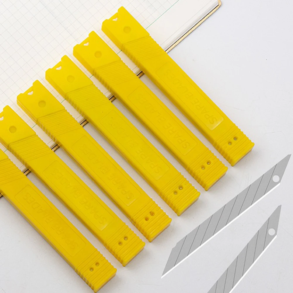 10pcs 30 Degrees Alloy Steel Snap Off Spare Blades Art Blade Art Cutter General Replacement Blade For Cutting Carving Trimming
10pcs 30 Degrees Alloy Steel Snap Off Spare Blades Art Blade Art Cutter General Replacement Blade For Cutting Carving Trimming