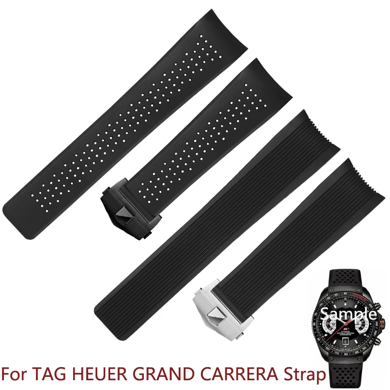 Natural Rubber Watchband 22mm 24mm For TAG HEUER GRAND CARRERA wristband Waterproof Sport Strap Soft Silicone Watch Bracelet
Natural Rubber Watchband 22mm 24mm For TAG HEUER GRAND CARRERA wristband Waterproof Sport Strap Soft Silicone Watch Bracelet