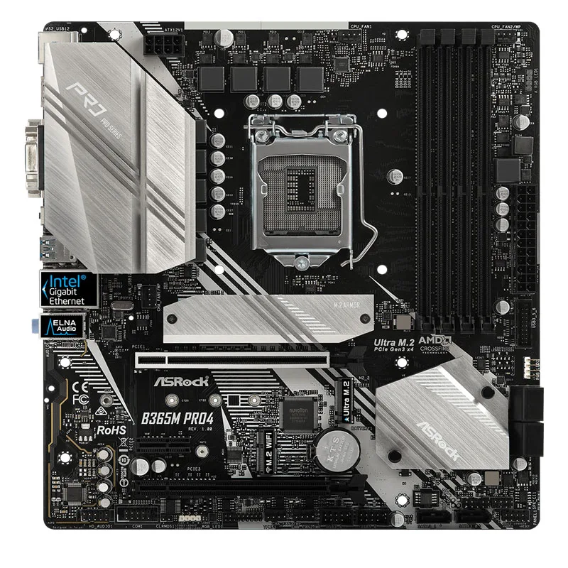 Used ASROCK B365M Pro4 motherboard LGA1151 Intel B365 4xDDR4 64GB HDMI M.2 USB 3.1 MATX Supports 9th and 8th Gen Intel Core cpu
Used ASROCK B365M Pro4 motherboard LGA1151 Intel B365 4xDDR4 64GB HDMI M.2 USB 3.1 MATX Supports 9th and 8th Gen Intel Core cpu