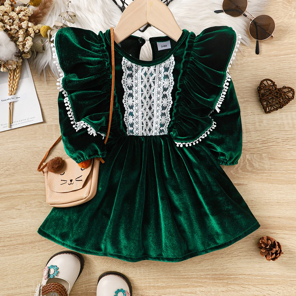 3-24 Months Velvet Dress For Baby Girls 2024 Spring Long Sleeve Infant Outfit Children Clothing Costumes Cute Princess Dresse
3-24 Months Velvet Dress For Baby Girls 2024 Spring Long Sleeve Infant Outfit Children Clothing Costumes Cute Princess Dresse