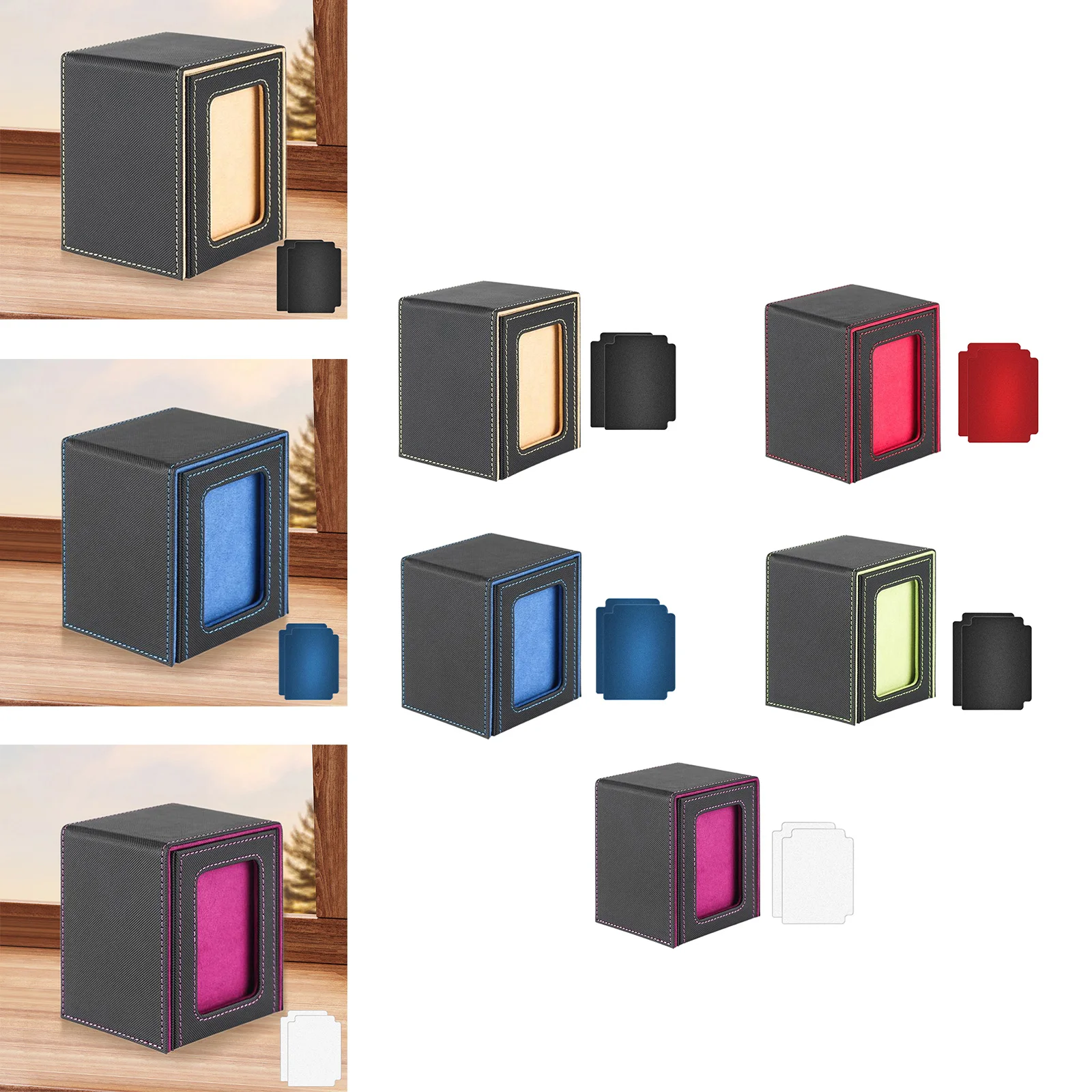 Trading Card Deck Box Card Storage Case Organization PU Leather Card Organizer Card Holder for Baseball Card Collectible Card
Trading Card Deck Box Card Storage Case Organization PU Leather Card Organizer Card Holder for Baseball Card Collectible Card