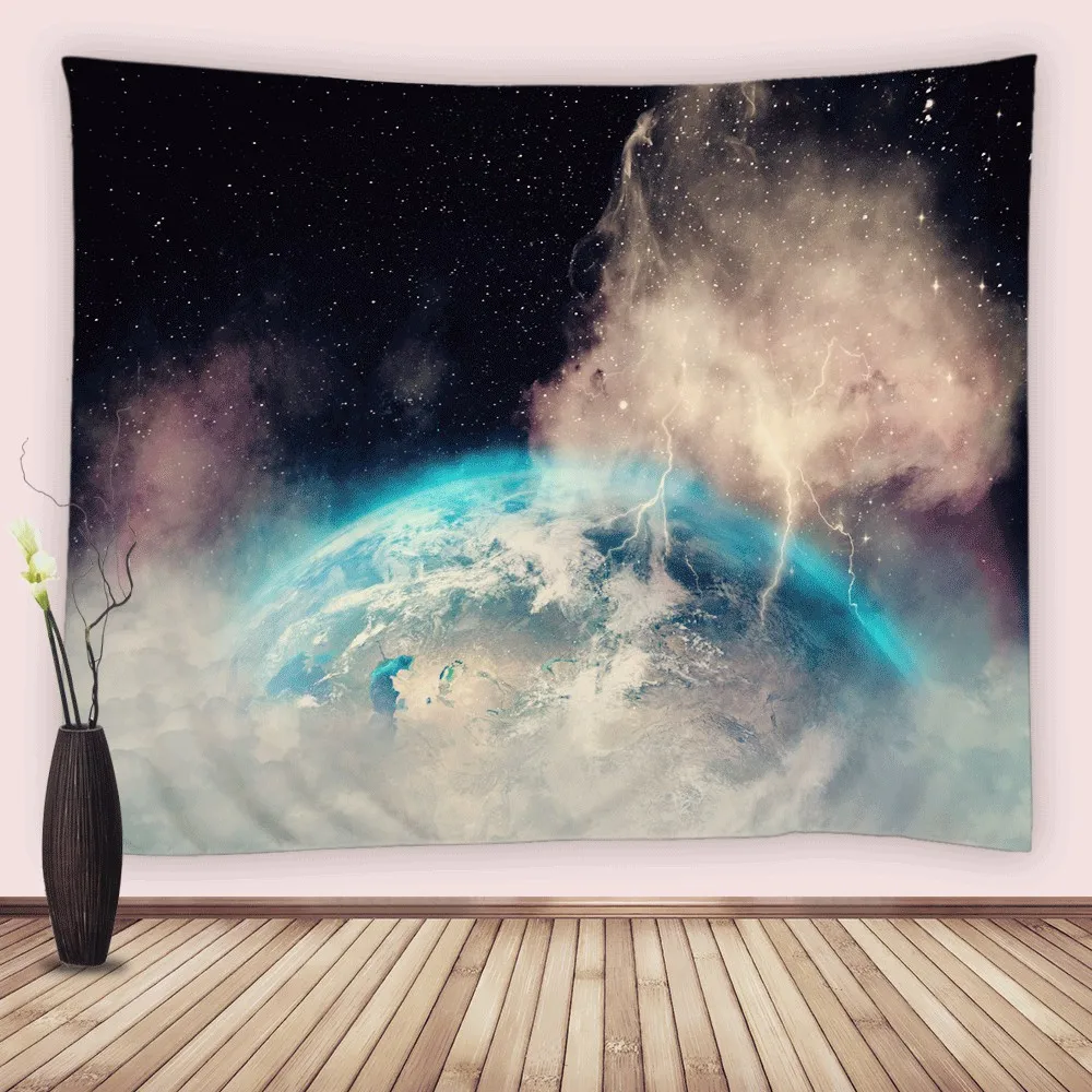 

Galaxy Planet Moon Tapestry for Bedroom Night Starry Sky Earth Outer Space Tapestry Wall Hanging Living Room College Dorm Decor