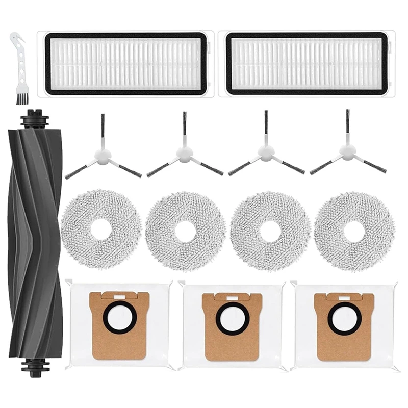Для робота-пылесоса Dreametech L10S Ultra L10, основная и боковые щетки, фильтры НЕРА, насадки для швабры, мешки для пыли, простая установка 
Для робота-пылесоса Dreametech L10S Ultra L10, основная и боковые щетки, фильтры НЕРА, насадки для швабры, мешки для пыли, простая установка