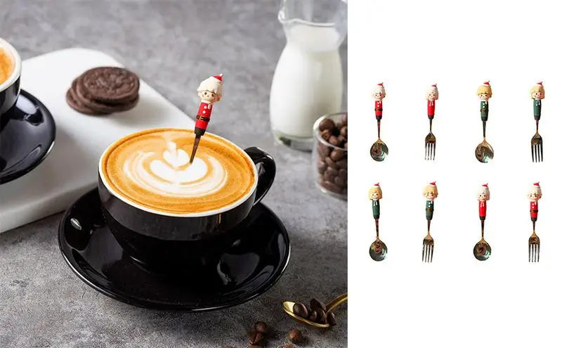 Christmas Coffee Stir Spoons Stainless Steel Spoons Christmas Boy And Girl Shape Mixing Spoon Portable Dessert Spoon For Party
Christmas Coffee Stir Spoons Stainless Steel Spoons Christmas Boy And Girl Shape Mixing Spoon Portable Dessert Spoon For Party