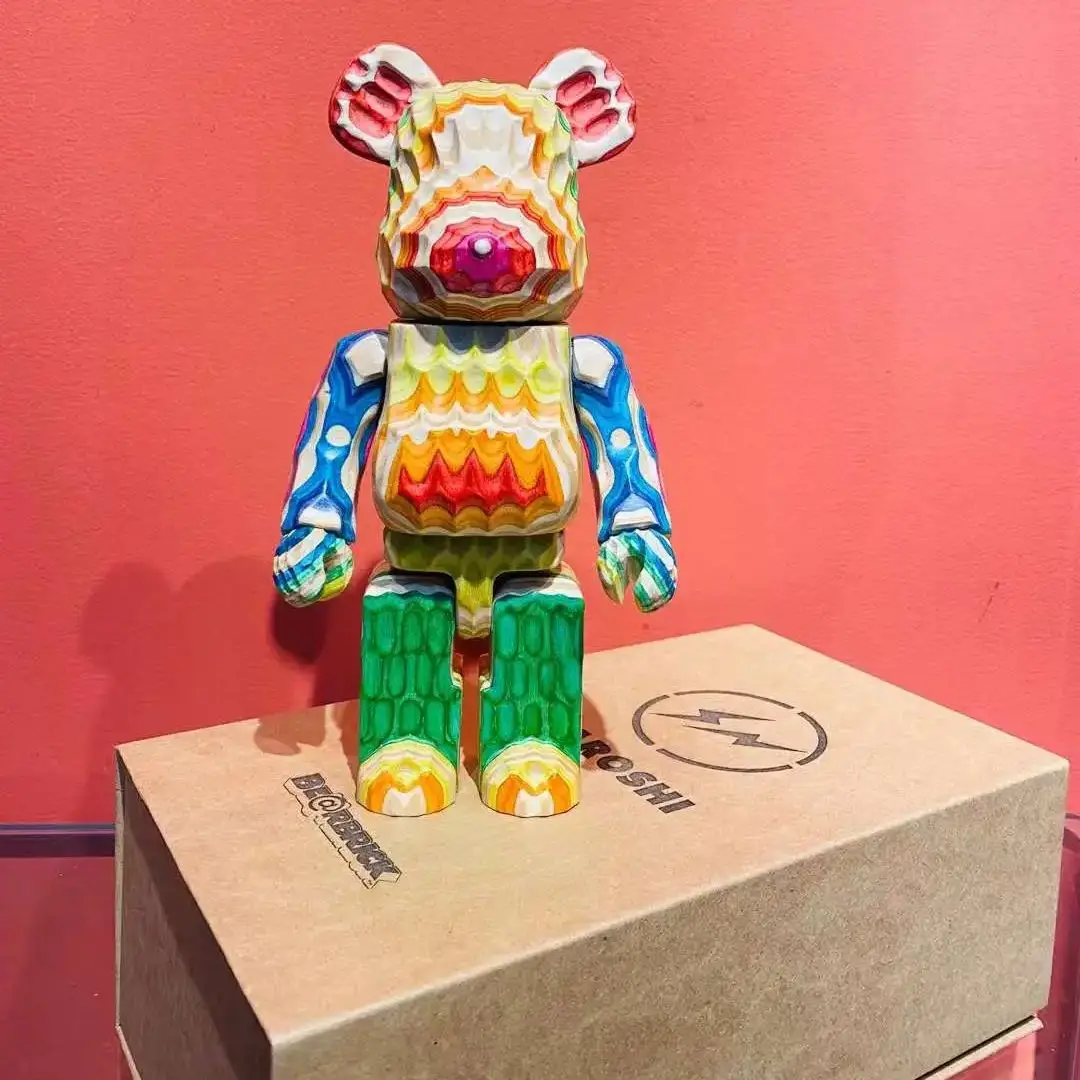 Bearbick 400% Be@Rbrick カリモク Fragment Design Haroshi Vertical Carved Wood Rainbow Wave Bear Wooden Collectible Figure
Bearbick 400% Be@Rbrick カリモク Fragment Design Haroshi Vertical Carved Wood Rainbow Wave Bear Wooden Collectible Figure