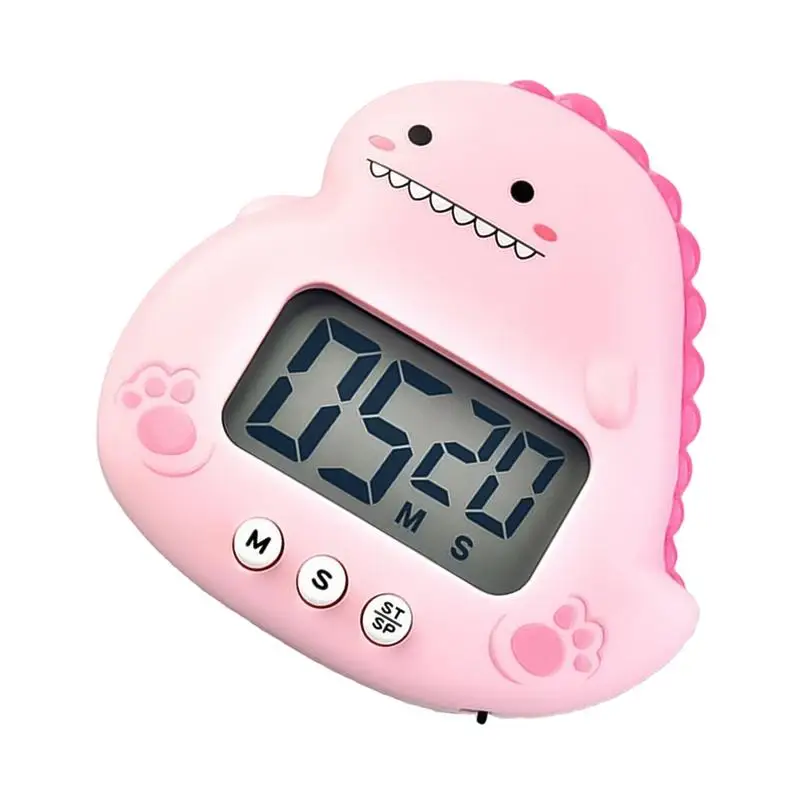 

Dinosaur Digital Kitchen Timers Visual Timers Large Large Display Magnetic Countup Timer For Classroom Cooking Fitness Baking