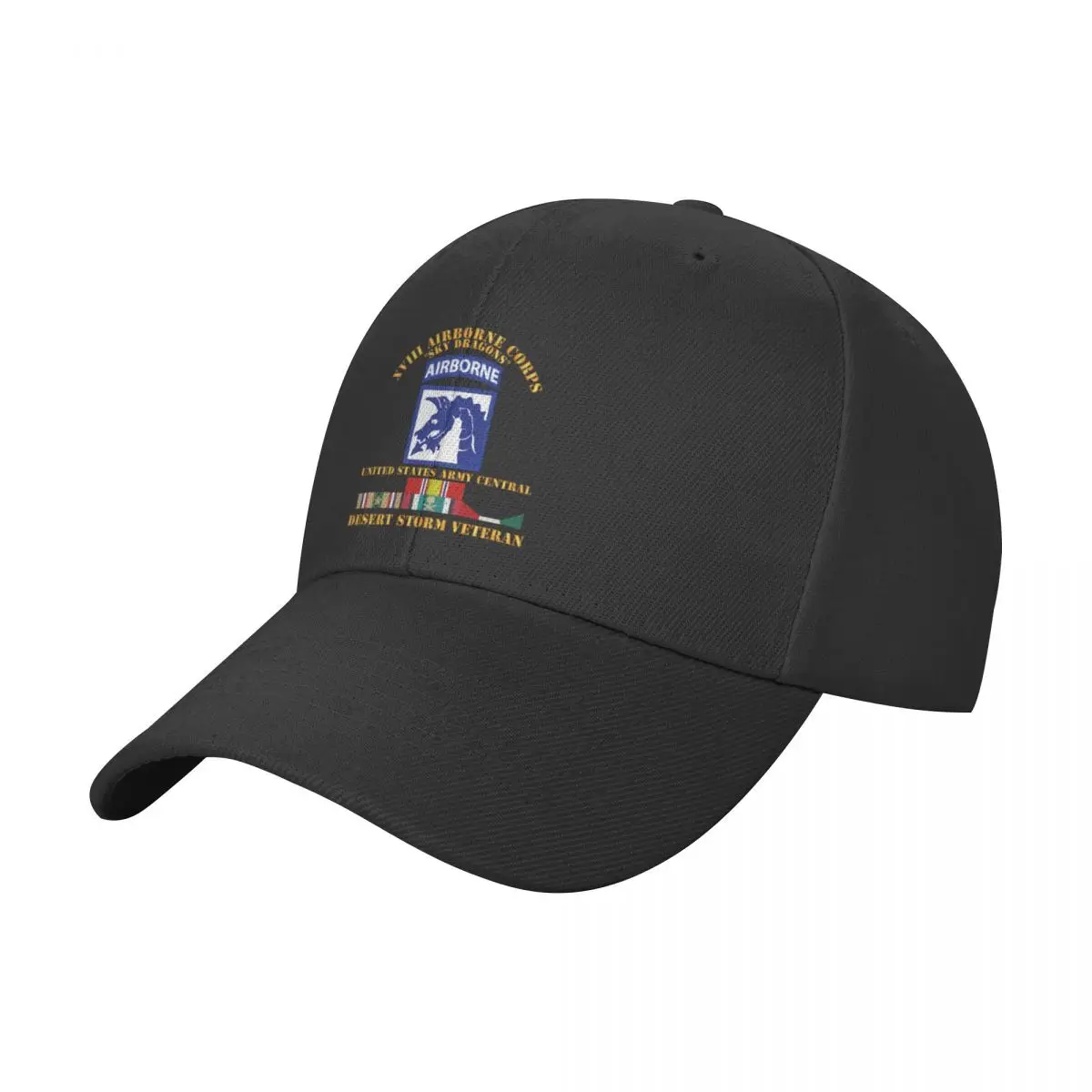 

Army - XVIII Airborne Corps - US Army Central - Desert Storm Veteran Baseball Cap Trucker Cap Luxury Brand For Women Men's