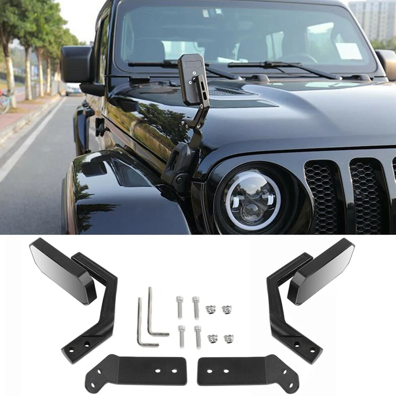 For Jeep Wrangler 2018 2019 2020 2021 Gladiator JT 2018-2020 Wide Angle Hood Blind Spot Mirrors 360°
For Jeep Wrangler 2018 2019 2020 2021 Gladiator JT 2018-2020 Wide Angle Hood Blind Spot Mirrors 360°