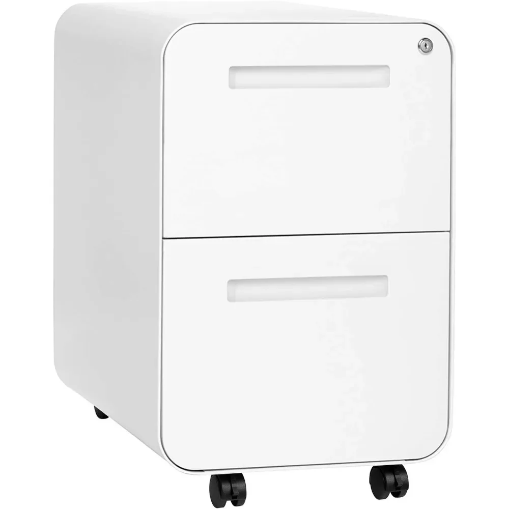 2 Drawer Mobile File Cabinet with Lock - Under Desk Metal Filing Cabinet, Legal/Letter File Folders, Wheels and Stationary Feet
2 Drawer Mobile File Cabinet with Lock - Under Desk Metal Filing Cabinet, Legal/Letter File Folders, Wheels and Stationary Feet