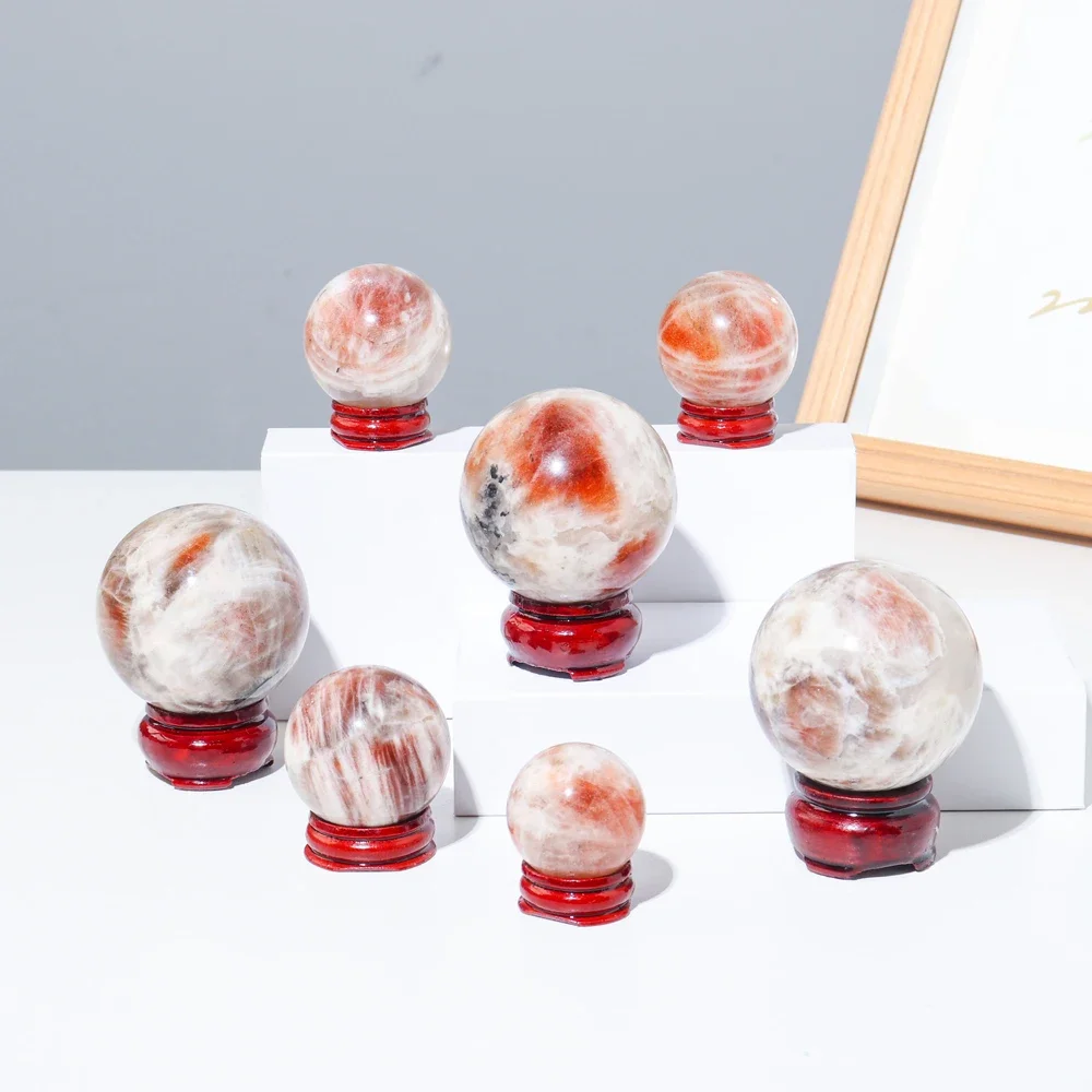 Mineraali Natural Sunstone Crystal Reiki Healing Sphere Balls with Base Energy Quartzs Home Feng Shui Mascot Halloween Christmas
Mineraali Natural Sunstone Crystal Reiki Healing Sphere Balls with Base Energy Quartzs Home Feng Shui Mascot Halloween Christmas