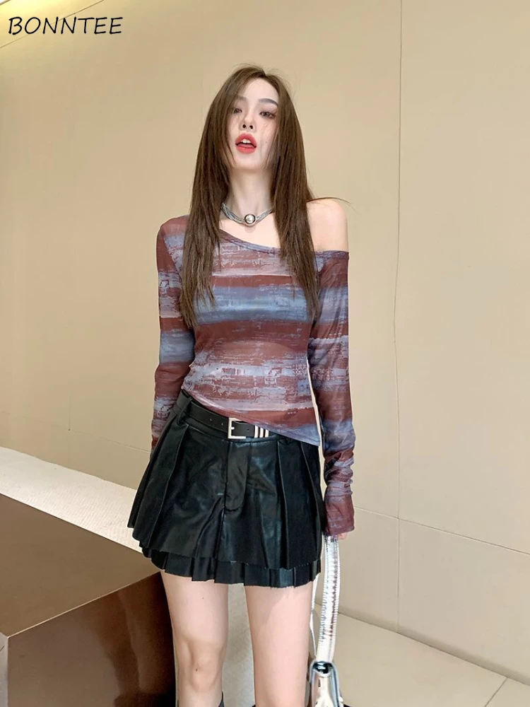 Sexy T-shirts Women Off-shoulder Thin Loose Veil Mesh Spring Summer Streetwear Hotsweet Fashion Chic Streetwear Retro Irregular
Sexy T-shirts Women Off-shoulder Thin Loose Veil Mesh Spring Summer Streetwear Hotsweet Fashion Chic Streetwear Retro Irregular