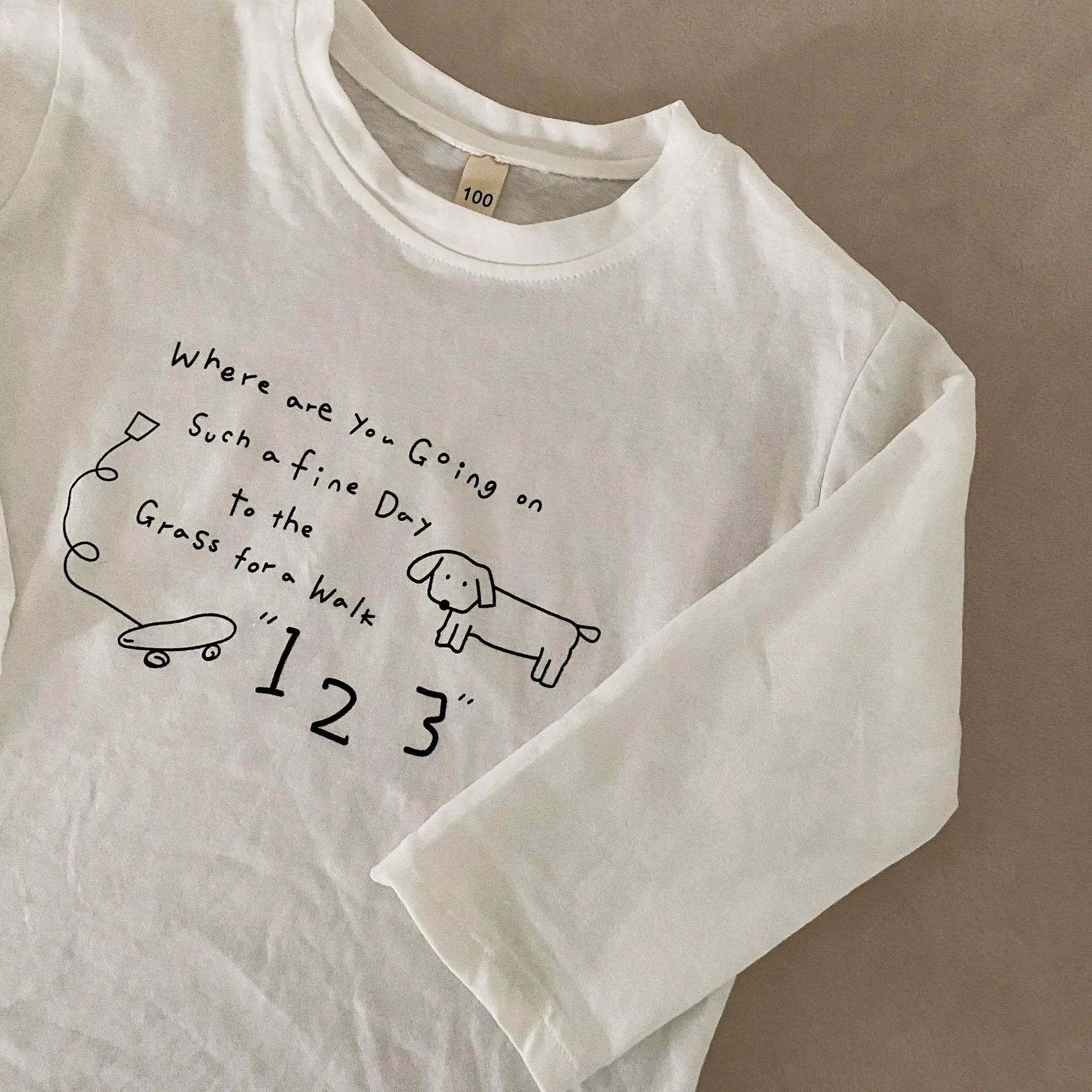 2025 Spring New Children Long Sleeve T Shirts Letter Print Girls Cotton Casual Tees Boys Versatile Bottoming Shirts Kids Clothes 13 S402ea1d146594d1aa0472553ab5b111bk