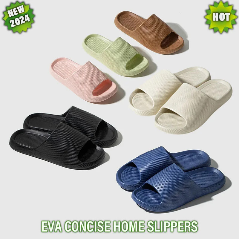 

New Home Soft Sole EVA Men's Slippers Women's Anti-Slip Bathroom Slipper Summer Casual Indoor Slippers for Men Sandal Flip-Flops