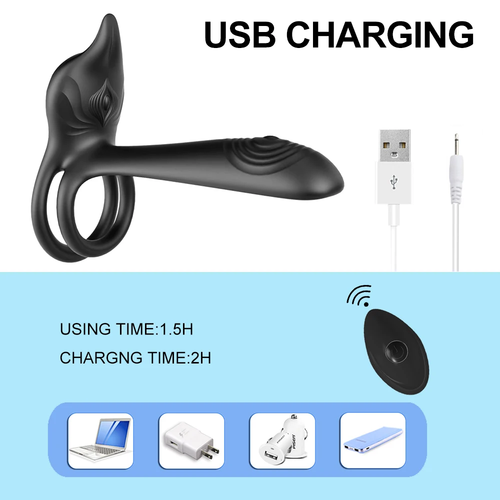 Couple Vibrator with Dual Motor Cockring Wireless Remote Cock Penis Ring Adult Sexy Toys For Men Delay Ejaculation Penisring Couple Vibrator with Dual Motor Cockring Wireless Remote Cock Penis Ring Adult Sexy Toys For Men Delay Ejaculation Penisring