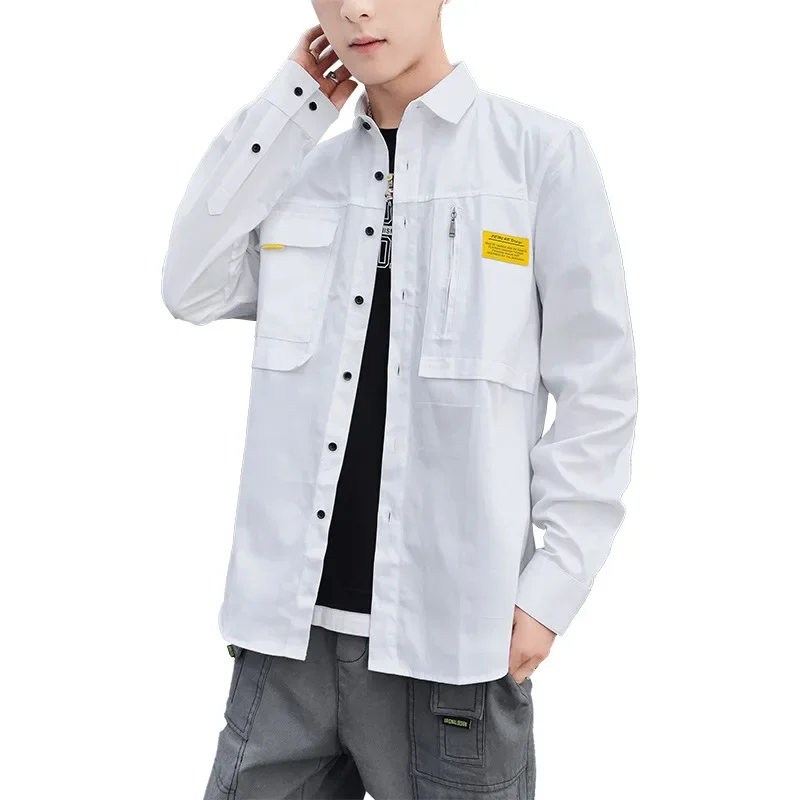 Hot Spring Summer Models Korean Men Version of The Trend Loose Casual Youth Solid Color Long-sleeved Shirt Streetwear Best Men
Hot Spring Summer Models Korean Men Version of The Trend Loose Casual Youth Solid Color Long-sleeved Shirt Streetwear Best Men