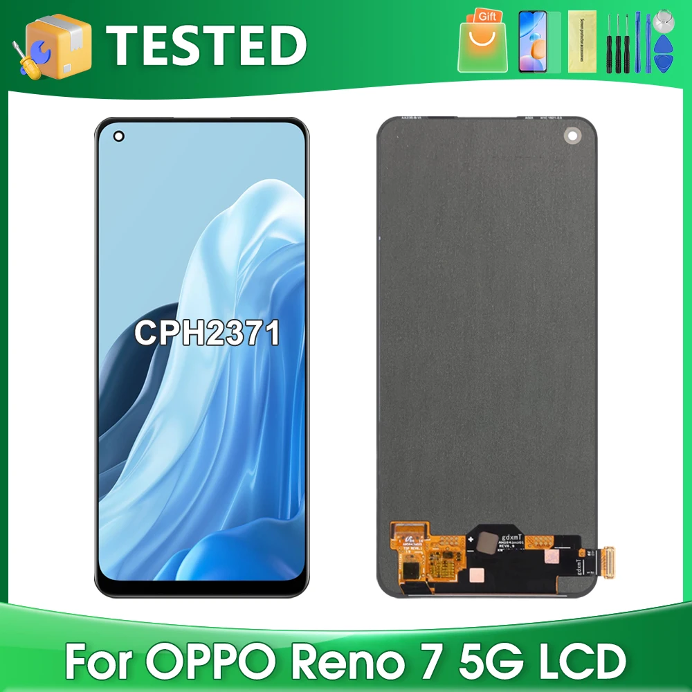 

6.43''For OPPO Reno7 5G For Ori Reno 7 5G CPH2371 LCD Display Touch Screen Digitizer Assembly Replacement